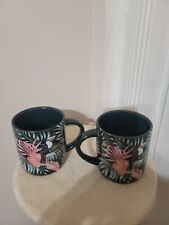 2 Core Kitchen Large Grannycore Tropical  Coffee Mugs picture