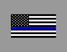Blue Lives Matter Flag Die Cut Glossy Fridge Magnet picture