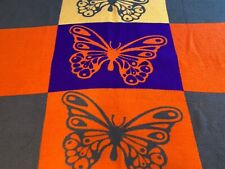 Biederlack Acrylic Butterfly Blanket Throw USA Orange Purple Yellow Aurora picture