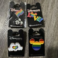 4 Different OE Disneyland Paris Rainbow Pride Pins picture
