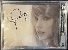 TAYLOR SWIFT SIGNED AUTOGRAPHED 8.5 X 11 TOURTURED POETS PHOTO BECKETT COA SLAB picture