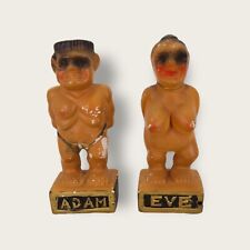 Vintage 1960s Adam And Eve Salt And Pepper Shakers Kitsch JAPAN picture
