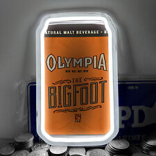 Olympia The Bigfoot Beer Can Store Poster Bar Wall LED Neon Sign Light 12