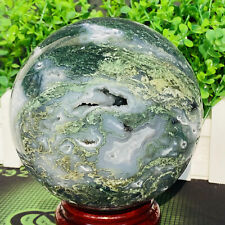 Natural water grass agate crystal ball quartz energy 3140g picture
