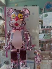 Medicom 400% + 100% Bearbrick ~ Pink Panther Be@rbrick Chrome Ver picture
