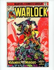 Warlock #10 1975 FN Origin Thanos and Gamora Jim Starlin Marvel Adam Comic Book picture