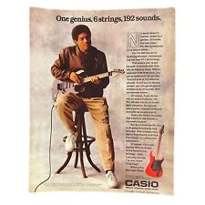 Casio PG-380 SynthGuitar Vintage 80s Print Ad Jazz Music Stanley Jordan MIDI picture