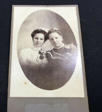 Antique Cabinet Card Photo Sisters Friends Mother Daughter  1880's - 1900's picture