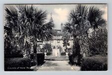 St Augustine FL-Florida, Grounds of Hotel Alcazar, Vintage Postcard picture