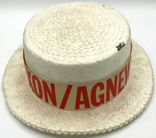 Vintage 1968 Styrofoam Nixon Agnew Political Election Campaign Hat Lewtan Line picture