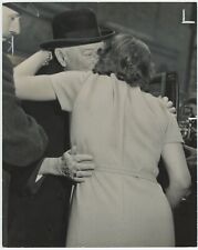1 April 1963 press photo of Sir Winston S. Churchill, hugging his daughter picture