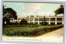 Palm Beach FL-Florida, Garden & Colonnade Royal Poinciana Vintage Postcard picture