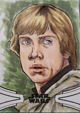 2019 Topps Star Wars Skywalker Saga Luke Skywalker Sketch card by Tom Amici picture