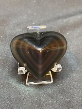 Rainbow Obsidian Pyramid Shaped Heart picture