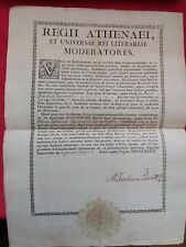 Doc 1789/Academic diploma/university of turin/latin/seal picture