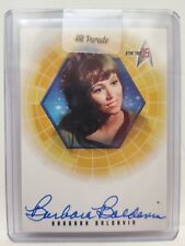 2001 Star Trek 35th Anniversary Barbara Baldavin (Ensign) Autograph - A26 picture