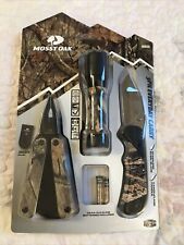 NEW Mossy Oak 3PK Everyday Carry: Knife & Multi-Tool with Sheaths & Flashlight picture