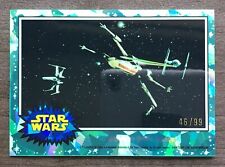 2022 Topps Star Wars Chrome Sapphire Battle in Outer Space Aqua Parallel #46/99 picture