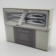 Cross Windsor Chrome Ball Point Pen Pencil Set .7mm with Gift Box NEW picture