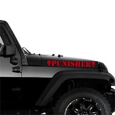 Two Punish Skulls Premium Outdoor Decal Many Sizes/Colors Hood Windshield picture