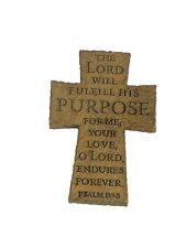 Daily Inspiration for the Purpose Driven Life Resin Cross Psalm 138:8 Zondervan picture