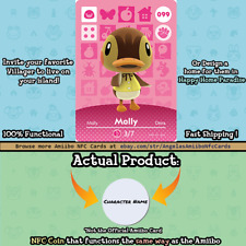 Molly #099 Animal Crossing New Horizons amiibo NFC Coin Free Tracked Shipping picture