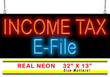 Income Tax E-File Neon Sign | Jantec | 32