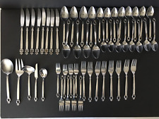 (53) Pieces Vintage Flatware Erica Stainless Japan picture