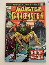THE MONSTER OF FRANKENSTEIN #2 (1973) 1st Bride Of Frankenstein Fine 🔥🔥 picture
