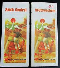 Two Vintage 1969 AAA Road Maps South Central and Southwestern US FREE S/H picture