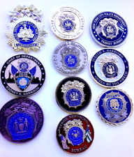 RARE NYPD LOT SALE OF 10 VARIOUS CHIEF MINT CHALLENGE COINS LEO picture