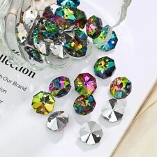 50PC/100PC/200PC Crystal Octagon Beads Suncatcher Prism Chandelier Parts  picture