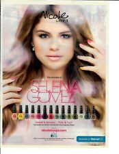 2013 Nicole by OPI Original Magazine Print Ad Nail Polish Colors of Selena Gomez picture