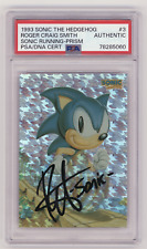 PSA Signed Roger Craig Smith Topps Sonic The Hedgehog SEGA Prism Card 3/6 picture