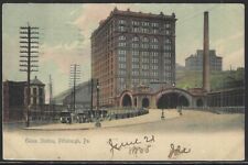 Union Train Station, Pittsburgh, Pennsylvania, Very Early Postcard, Used in 1905 picture
