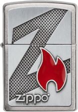 Zippo Z Flame Emblem 29104 Brushed Chrome picture