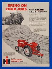 1957 INTERNATIONAL HARVESTER IH ORIGINAL PRINT AD 350 UTILITY USA FARM TRACTOR picture
