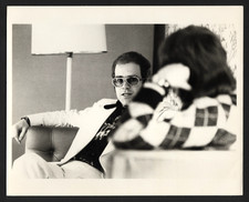 ELTON JOHN 1970's Original News Service Photo 8 x 10 Type 1 picture