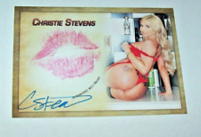 2023 Collectors Expo Model Christie Stevens Autographed Kiss Card 2 picture
