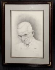 Vintage Drawing President Harry S. Truman 20