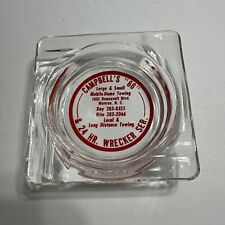 Vintage - Campbell’s 66 Wrecker Service Advertising Glass AUTO Ashtray picture