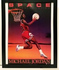 Michael Jordan Space Costacos Brothers 8.5x11 FRAMED Print Vintage 80s Poster picture