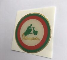 50mm Vespa Scooter & Man Resin 3D Badge GB England 2inch Ulma T5 Px GS Classic picture