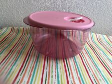Tupperware Rock N Serve Container Bowl Microwave Safe 8 1/2 Cups Pearl Pink New picture