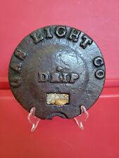 Vintage Cast Iron Natural Gas Pipeline Drip Cover - Six Inch - Norfolk, Virginia picture