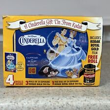Walt Disney Cinderella 1995 Kodak Film Tin Box In Original Box NO FILM picture