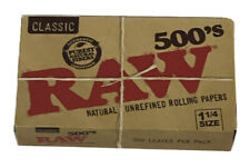 Raw 500's Classic Natural Unrefined Cigarette Rolling Papers *Free Shipping* picture