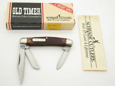 Vtg 80s Schrade USA 108OT Old Timer Junior Stockman Folding 3 Blade Pocket Knife picture