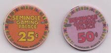 25 Cent & 50 Cent Seminole Gaming Palace Immokalee FL.Chips 2019 picture