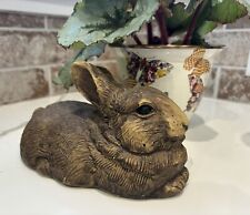 The Stone Bunny  “Molly” Carved Resin Lifelike Bunny 2005 Telle M. Stein picture